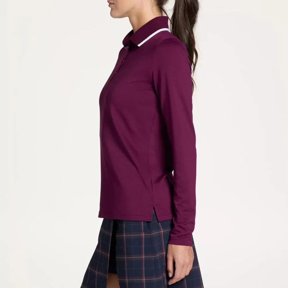 NWT Walter Hagen Women's Clubhouse Long Sleeve Polo - Picture 5 of 5